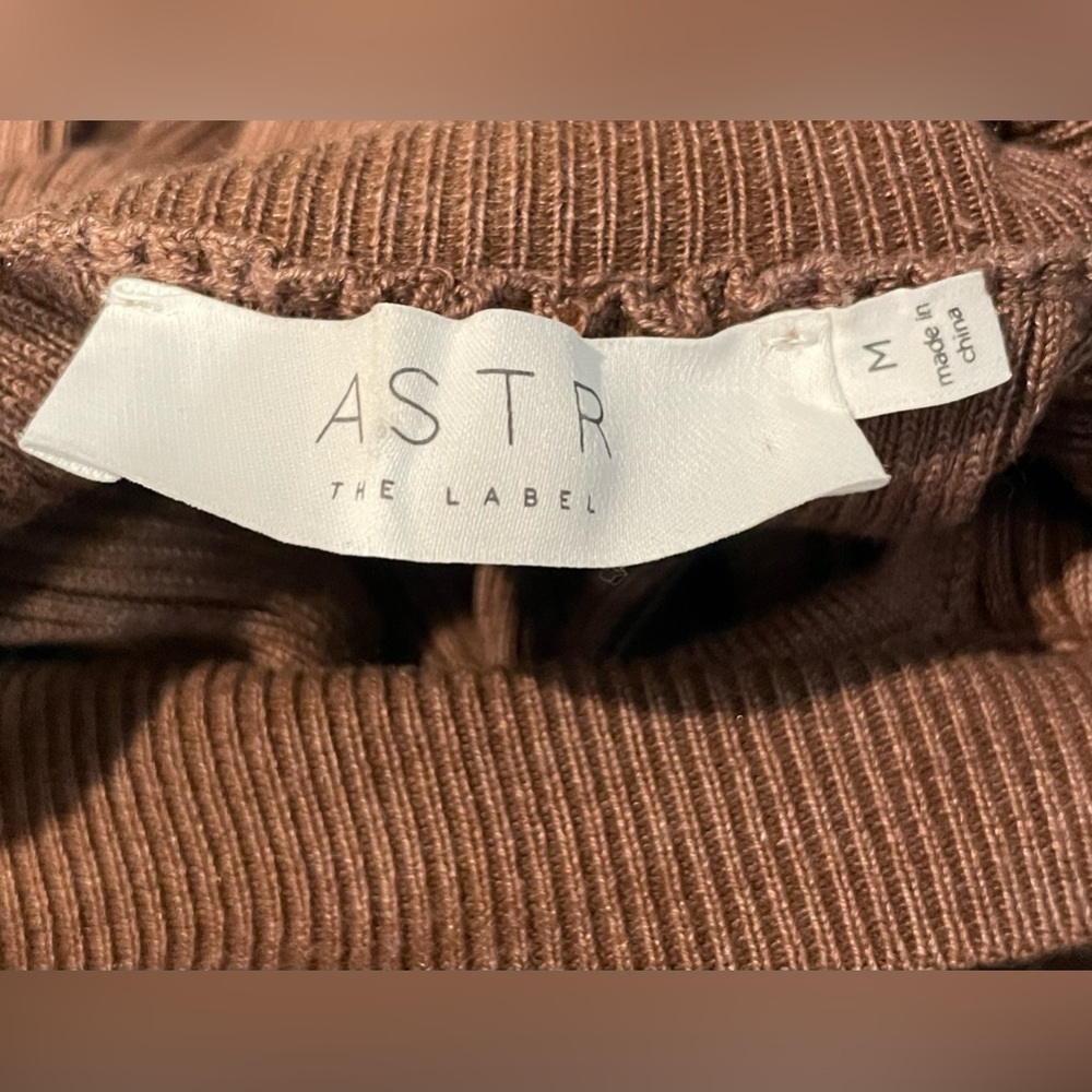 Astr Brown Cutout Midi Dress - Picture 5 of 6